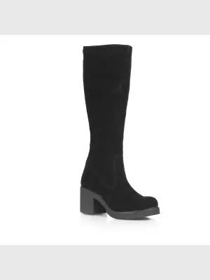 Female high boots Respect:  black, Winter - 02