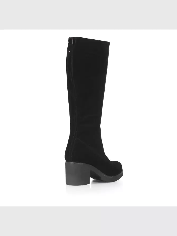 Female high boots Respect: black, Winter - 03