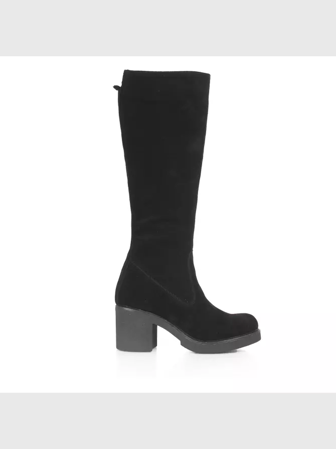 Female high boots Respect: black, Winter - 00