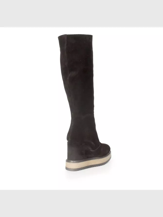 Female high boots Respect: black, Winter - 03