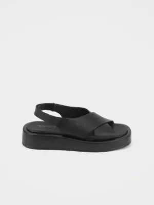 Female heeled sandals Respect:  black, Summer - 01