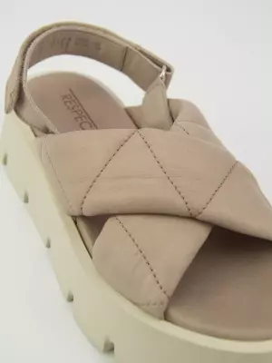 Female heeled sandals Respect:  beige, Summer - 02