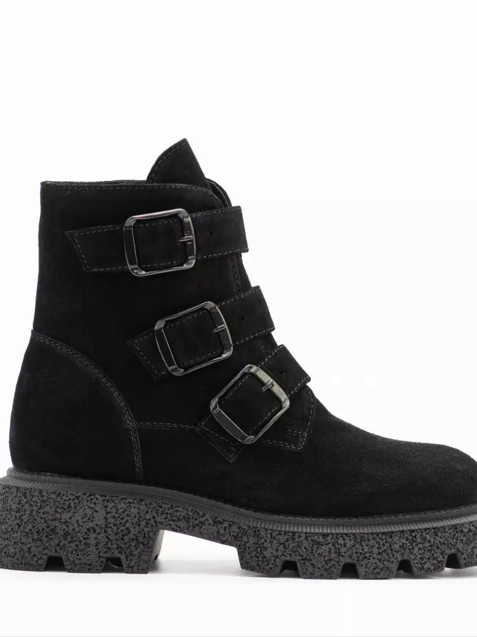 Female boots Respect: black, Winter - 00