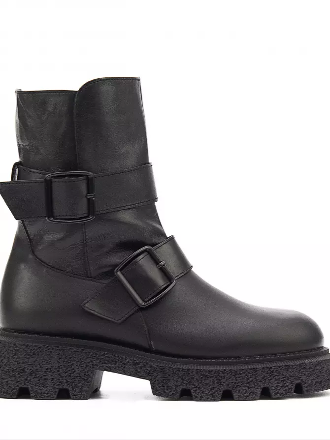 Female boots Respect: black, Winter - 00