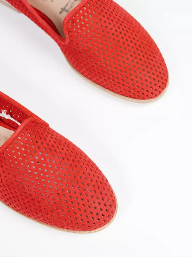 Female slipons TAMARIS: red, Summer - 02