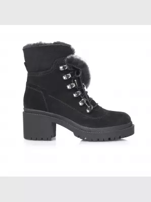Female boots Respect:  black, Winter - 01