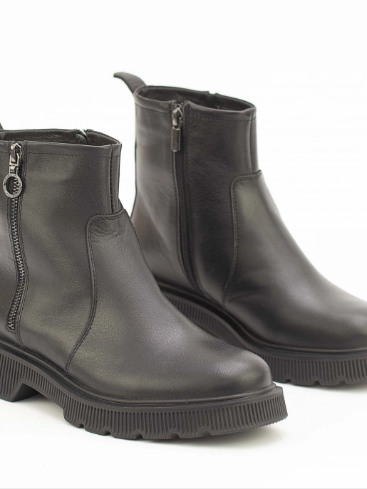 Female boots Respect: black, Winter - 01