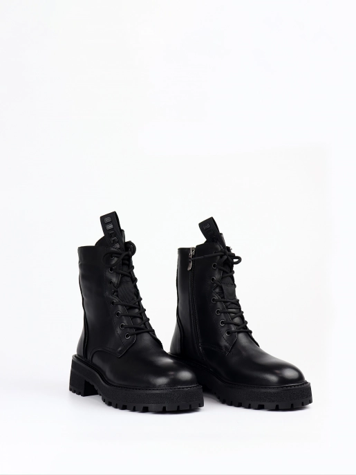 Female boots Respect: black, Winter - 01
