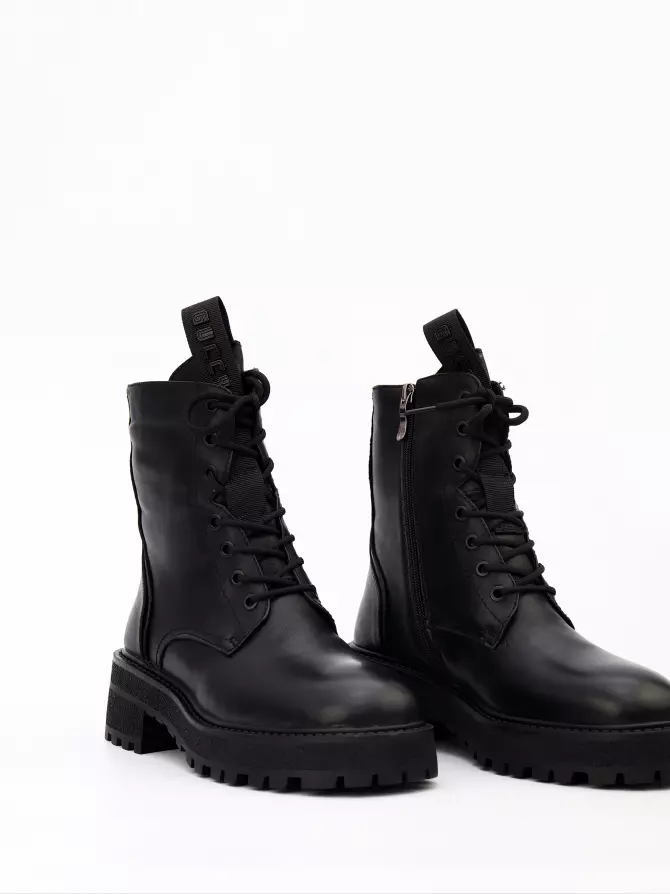 Female boots Respect: black, Winter - 02