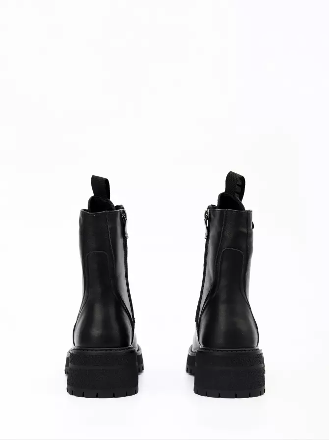 Female boots Respect: black, Winter - 03