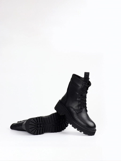 Female boots Respect: black, Winter - 05
