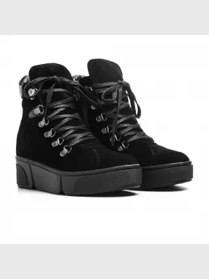 Female boots Respect:  black, Winter - 01