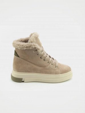 Female boots ILOZ:  beige, Winter - 01