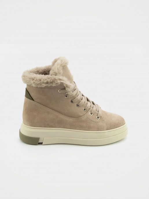Female boots ILOZ: beige, Winter - 00
