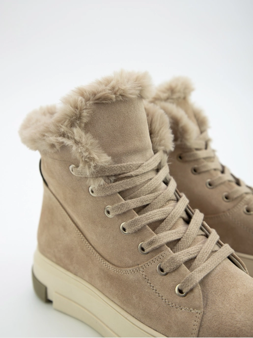 Female boots ILOZ: beige, Winter - 03