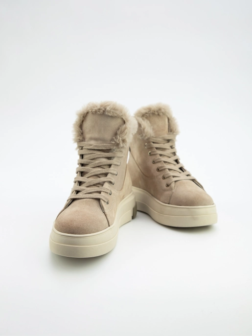Female boots ILOZ: beige, Winter - 04