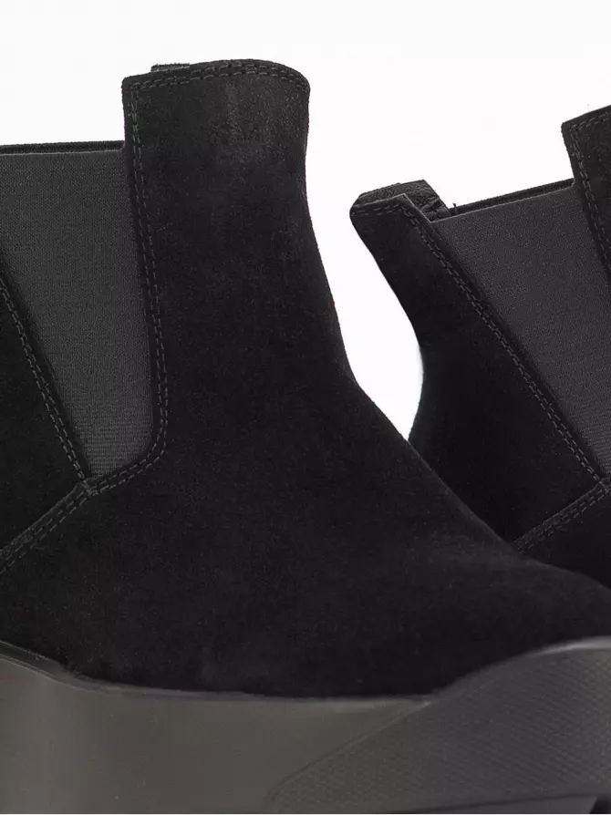 Female boots Respect: black, Winter - 03