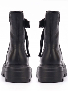 Female boots Respect:  black, Winter - 02