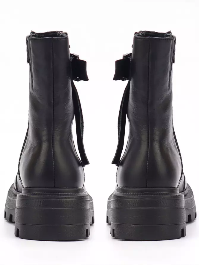 Female boots Respect: black, Winter - 02