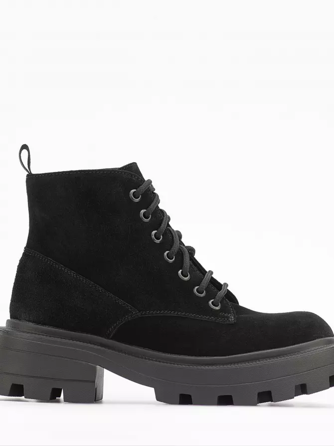 Female boots Respect: black, Winter - 00