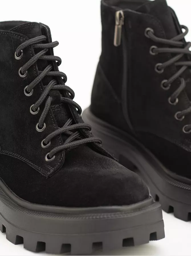 Female boots Respect: black, Winter - 03