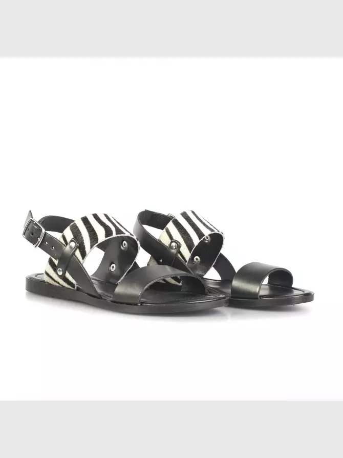 Women's sandals : black, Summer - 00