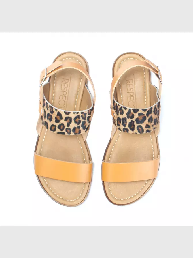 Women's sandals : brown, Summer - 01