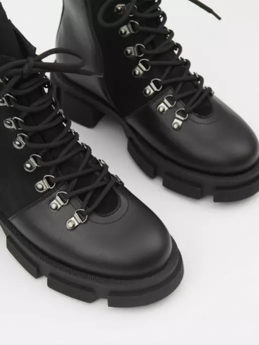 Female boots Respect: black, Winter - 02