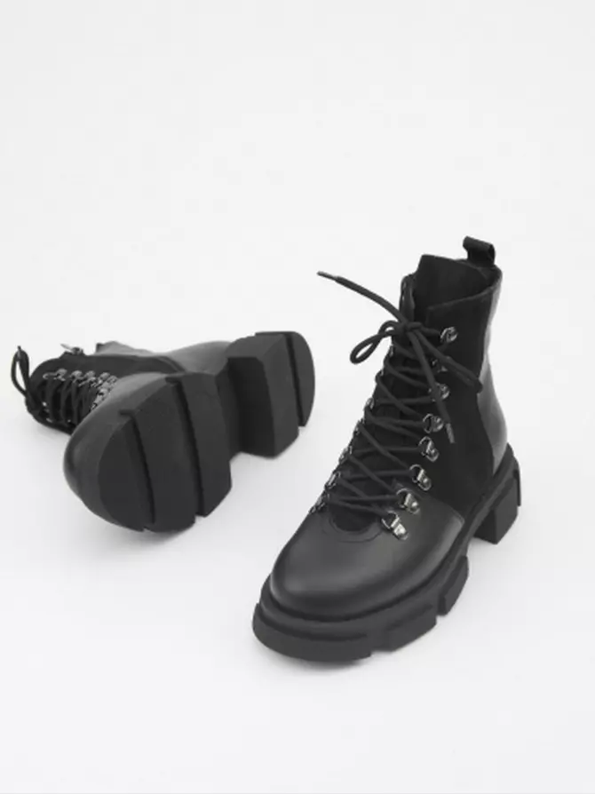 Female boots Respect: black, Winter - 05