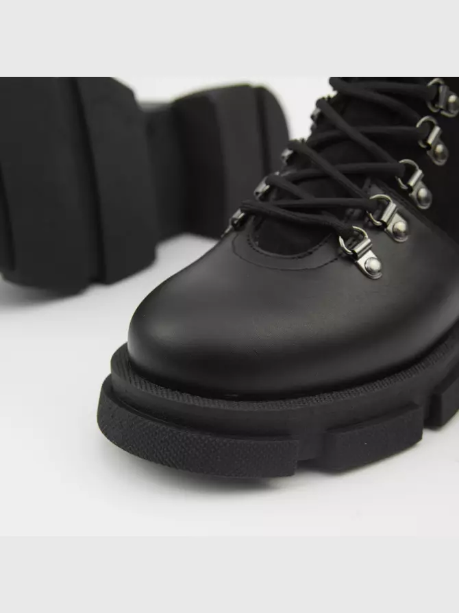 Female boots Respect: black, Winter - 06