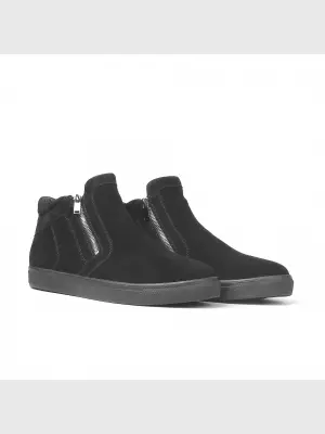 Male boots :  black, Winter - 02