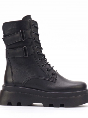 Female boots Respect:  black, Winter - 01