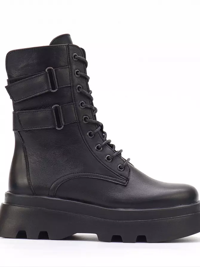 Female boots Respect: black, Winter - 00