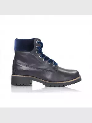 Female boots Respect:  blue, Winter - 01