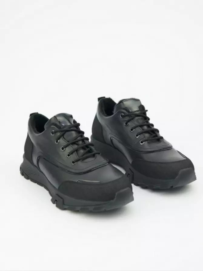 Male boots Respect: black, Winter - 01