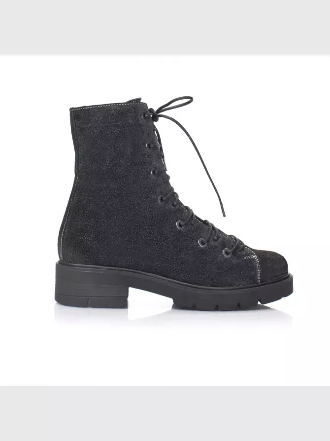 Female boots Respect: grey, Winter - 00