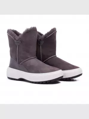Female boots Respect:  grey, Winter - 01