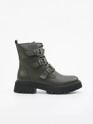 Female boots Respect:  green, Demі - 01