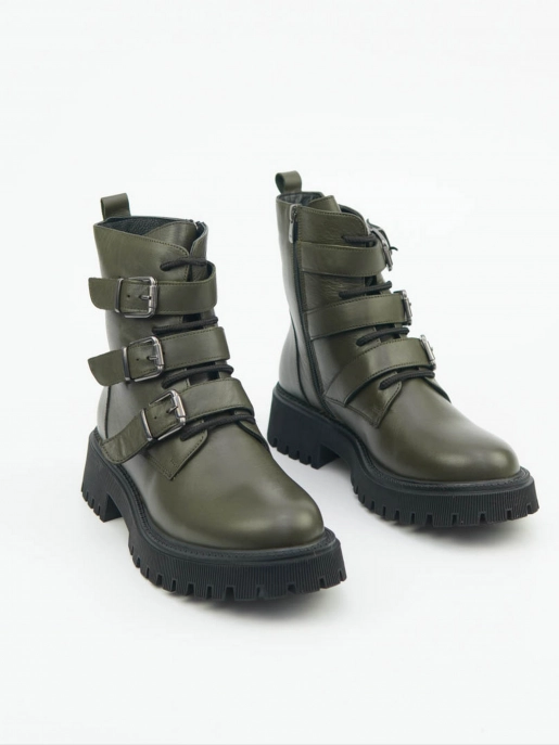 Female boots Respect: green, Demі - 01