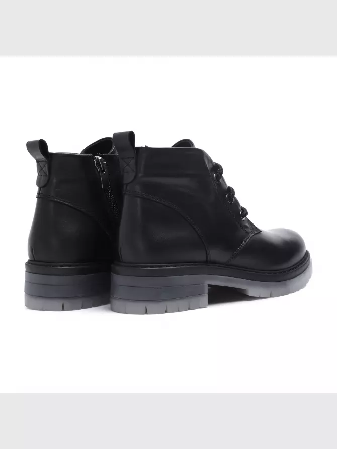 Female boots Respect: black, Winter - 02