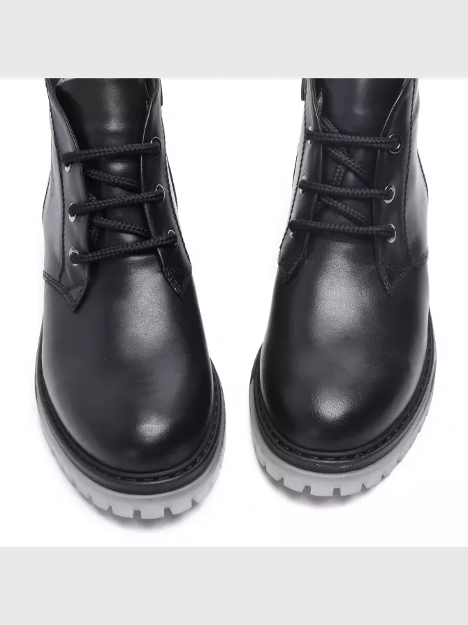 Female boots Respect: black, Winter - 03