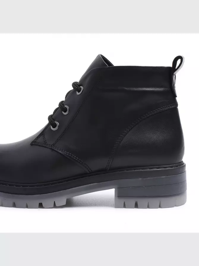 Female boots Respect: black, Winter - 04