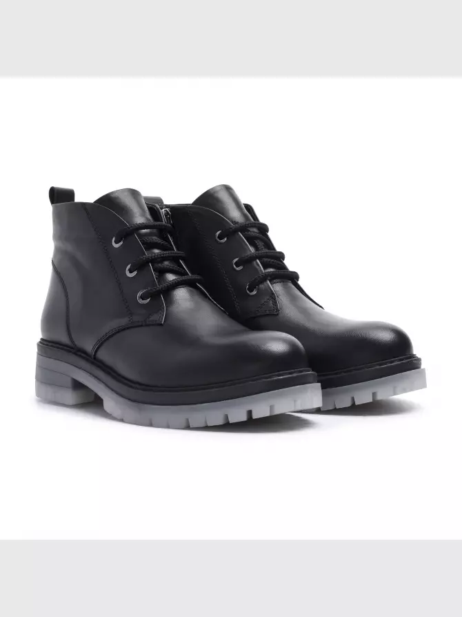 Female boots Respect: black, Winter - 00