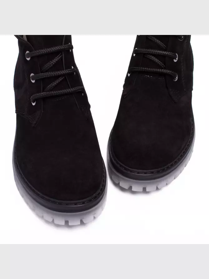 Female boots Respect: black, Winter - 03