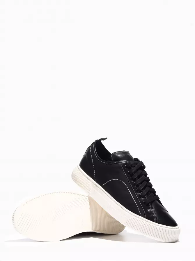 Men's Sneakers Respect: black, Summer - 03