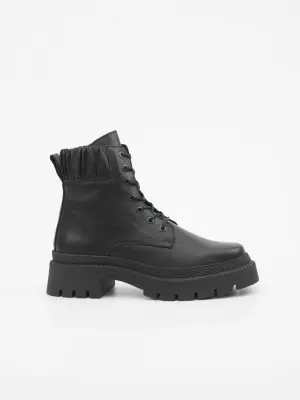 Female boots Respect:  black, Winter - 01