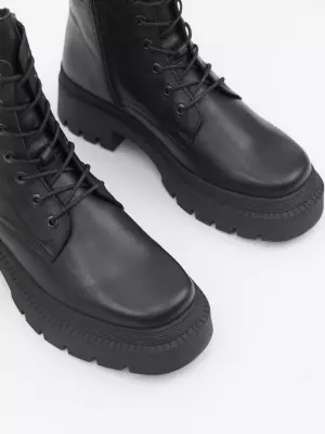 Female boots Respect:  black, Winter - 02