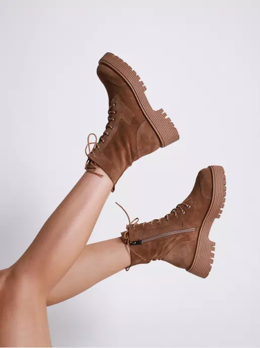 Жіночі черевики DAMLAX: коричневий, Демі - 05