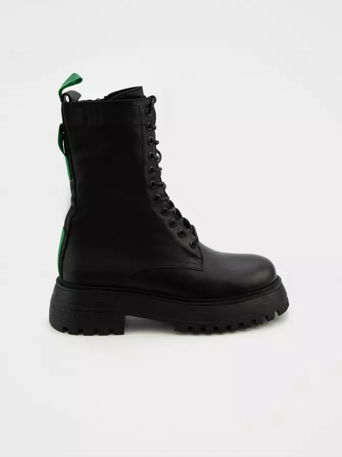 Female boots DONNA STYLE: black, Demі - 00