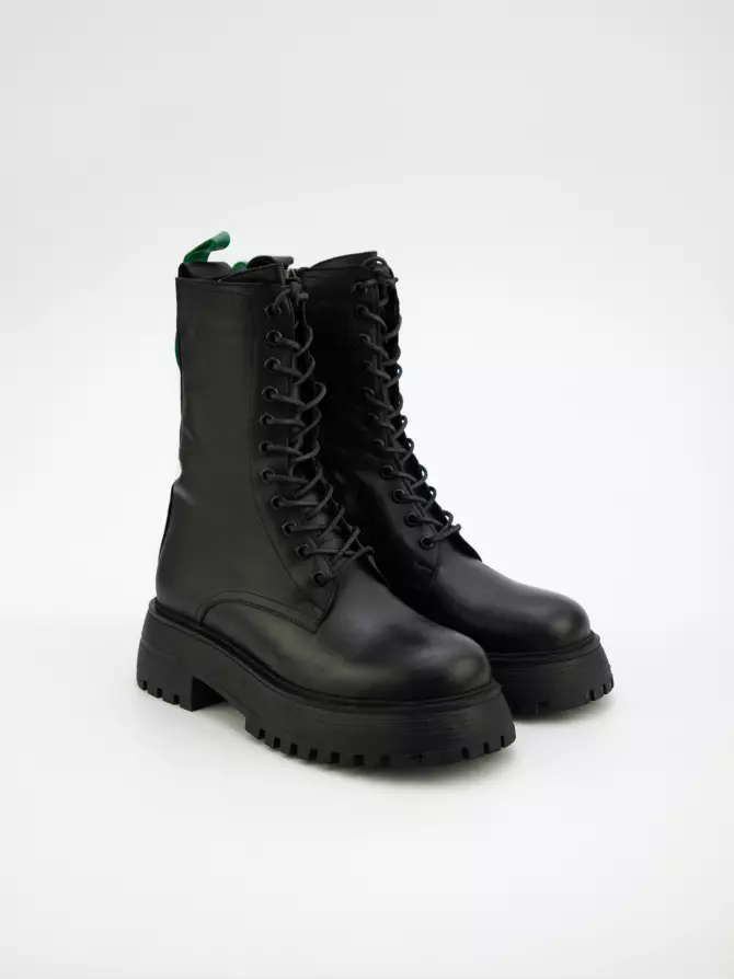 Female boots DONNA STYLE: black, Demі - 01